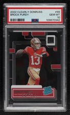 2022 Panini Clearly Donruss Rated Rookie Brock Purdy #99 PSA 10 GEM MT 1b1g
