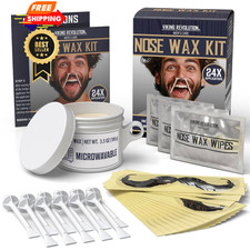 Viking Revolution Nose Hair Waxing Kit for Men - 0.07 Ounce Pack of 49 