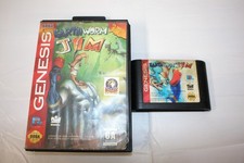 SEGA Genesis Earthworm Jim - Sega Genesis 1994 - With Case No Manual