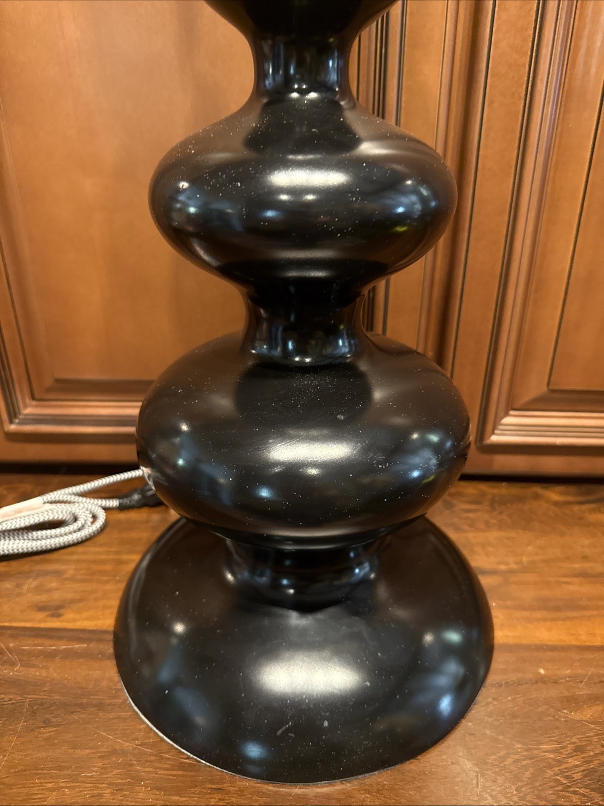 Rare Ethan Allen Disney Black Spindle Lamp Stacked