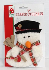 Fleece Snowman Mini Christmas Stocking NOC
