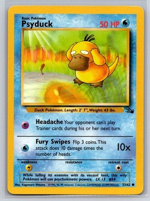 Psyduck Common Fossil 53/62 MP