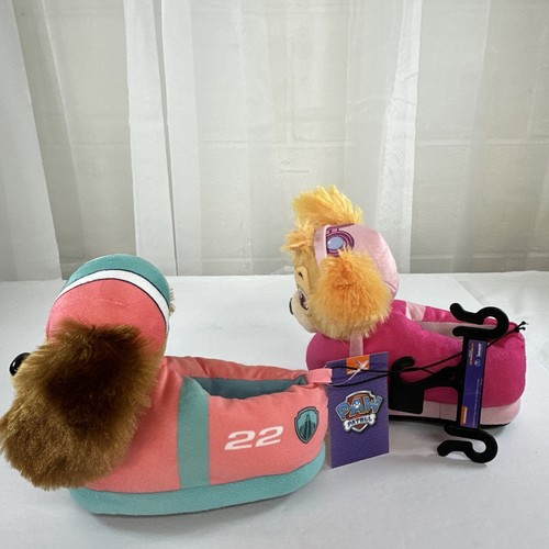 Nickelodeon Paw Patrol Toddler Slippers Liberty & Skye Plush 3D Girls Size 7-8 - Picture 3 of 10