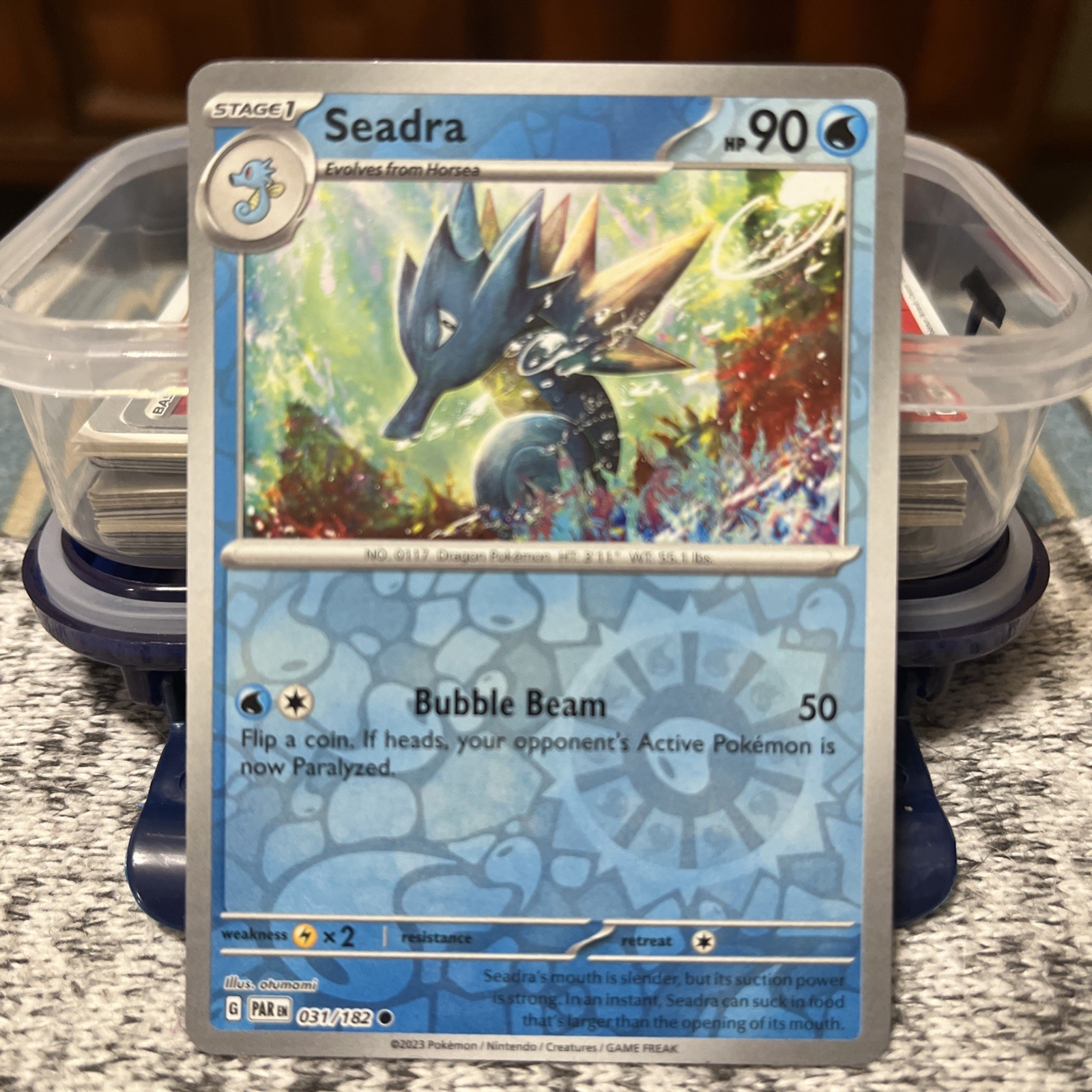 Seadra 031/182 Reverse Holo Pokemon Card 