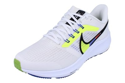 Nike Air Zoom Pegasus 39 Premium White Yellow Sz 13 DX1627 100 Running Shoes