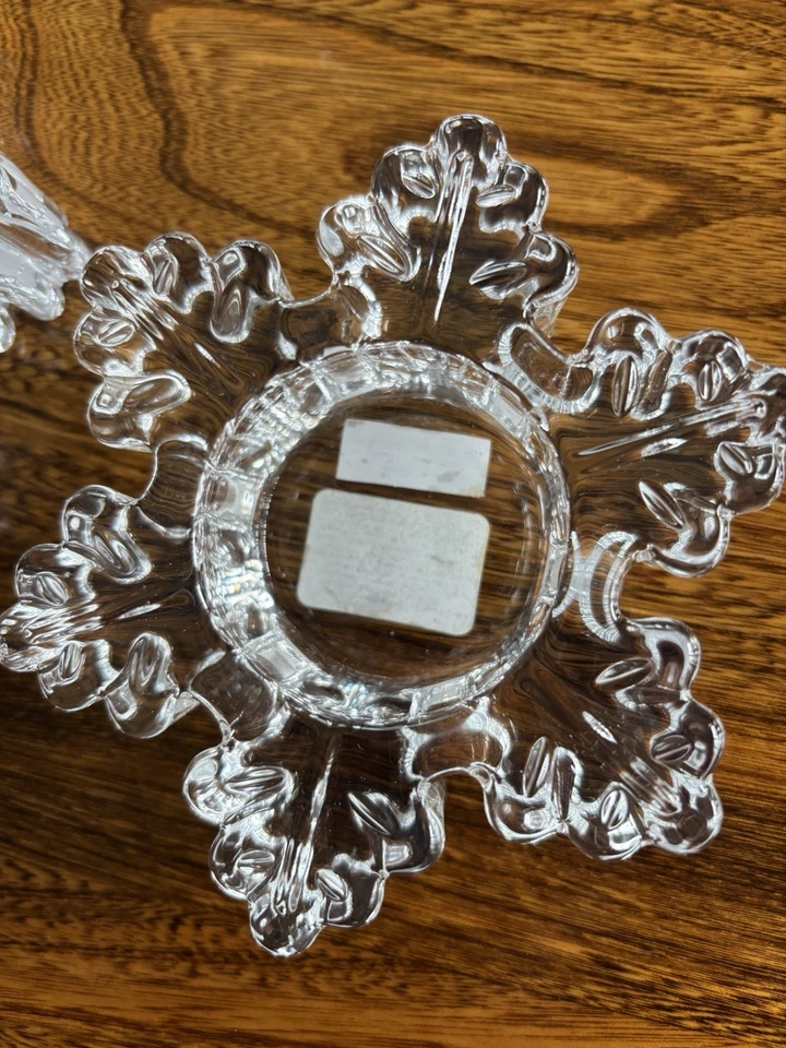 Yankee Candle Glass Cristal Copo de Nieve Té Luz Candelabros, Juego de 2 Foto 4 de 4