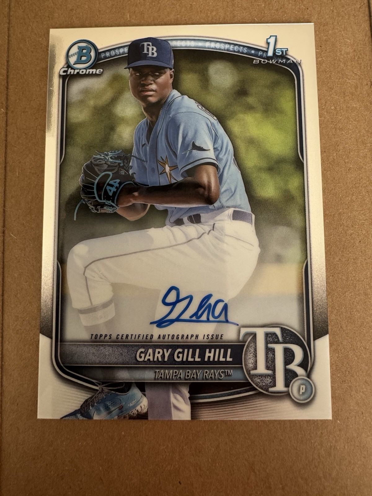 2025 1st Bowman Chrome ~ Gary Gill Hill ~ #CPA-GG ~ Auto ~ Tampa Bay Rays