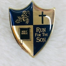 Christian Motorcycle Association Club Run for the Son Ride Souvenir Lapel Pin
