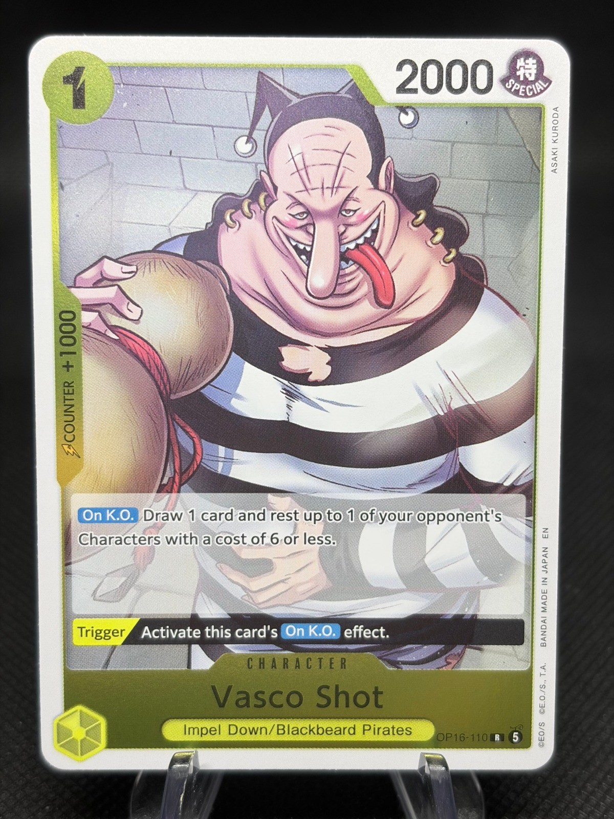 Vasco Shot OP16-110 NM One Piece CCG The Time of Battle OP16