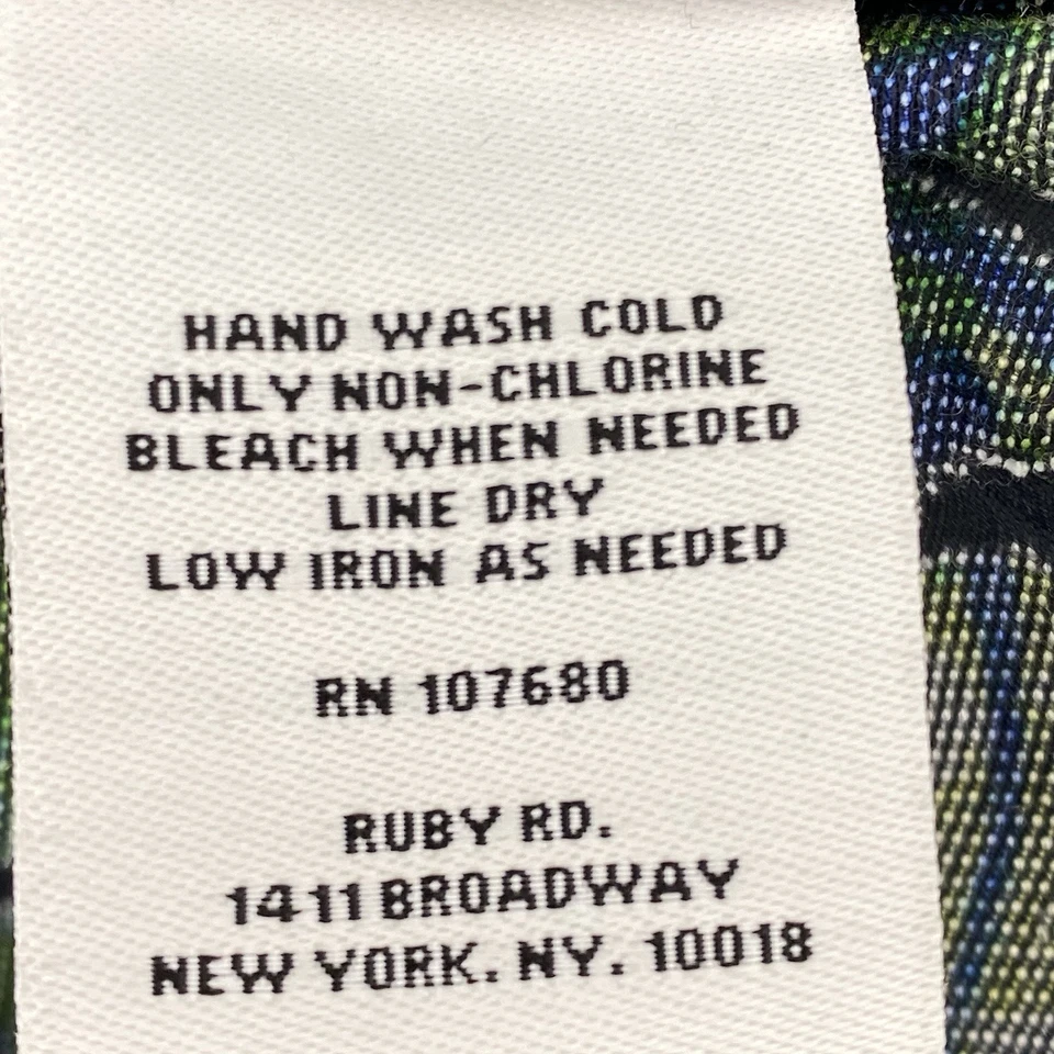 Blazer Ruby Rd Talla 16 Azul Verde Floral Abstracto Retro Frontal Cremallera Manga Larga Foto 4 de 4