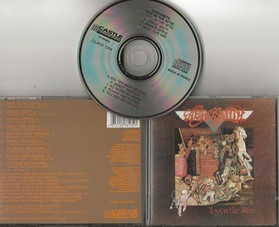AEROSMITH Toys in the Attic CD 1987 UK Castle press Walk this Way Sweet Emotion