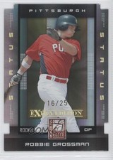 2008 Donruss Elite Extra Edition Status Gold Die-Cut 16/25 Robbie Grossman 3f4
