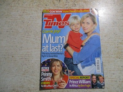 October 16th 2010, TV TIMES, Katherine Kelly, Penny Smith, Rob James-Collier.