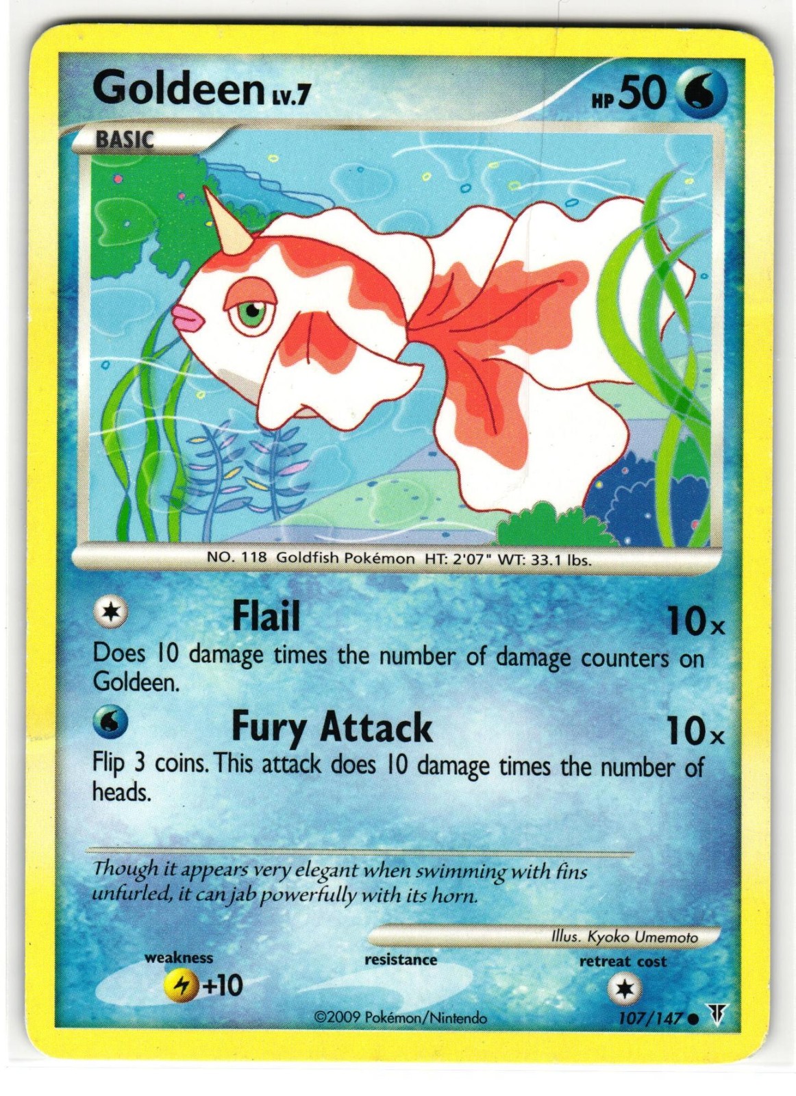 GOLDEEN 107/147 SUPREME VICTORS ENGLISH POKEMON TCG
