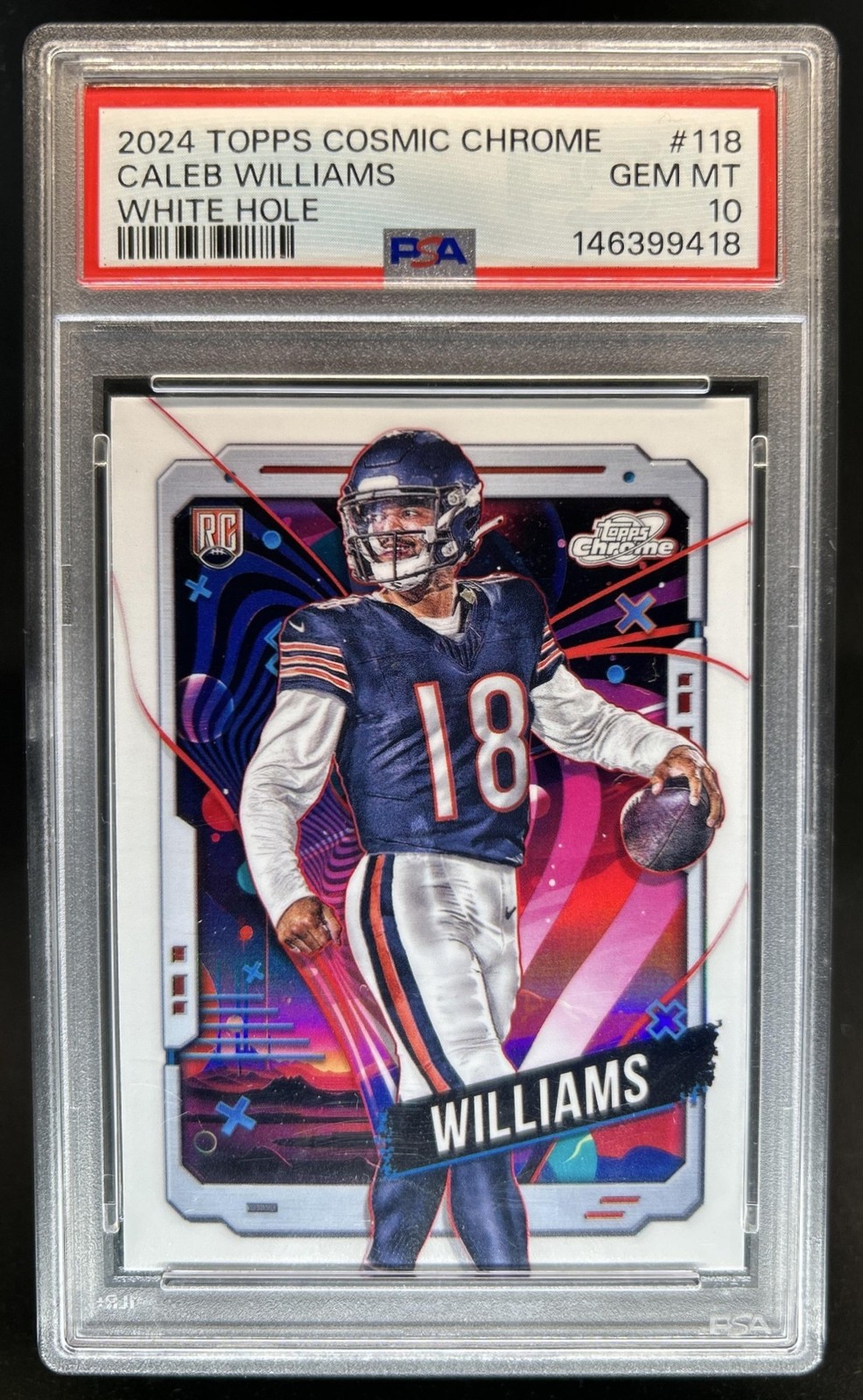 Caleb Williams Topps Cosmic Chrome #118 White Hole