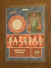 2005-06 Topps Bazooka All Access Gerald Green Rookie RC Jersey Patch Celtics