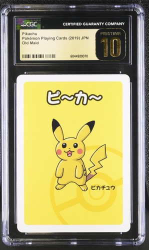 PIKACHU 2019 POKEMON PLAYING CARDS JAPANESE OLD MAID CGC 10 PRISTINE