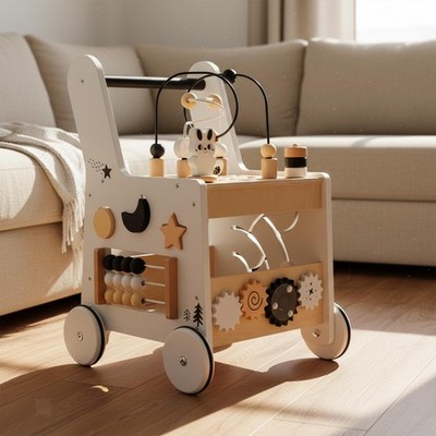 Holz Lauflernhilfe pädagogisch Entwicklung Busy Board für Kinder Laufhilfe