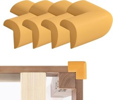 Bed Frame Corner Protector Black: 4 Pack Foam Rubber Bumpers for Bed Table