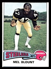 1975 Topps Mel Blount #12 Rookie Pittsburgh Steelers VGEX UX6891