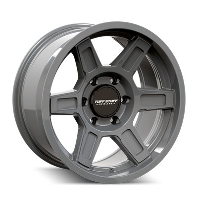 17x8.5 Tuff Stuff Overland TS01 Ascent Alpha Grey Wheels 6x135 (0mm) Set of 4