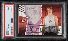 2003-04 SPx SPx Rookie 2611/2999 Kyle Korver #143 PSA 9 MINT 0y8e