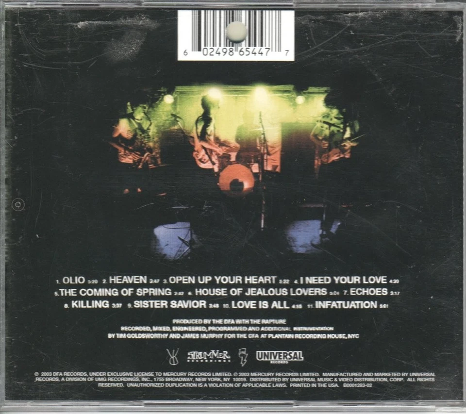 Rapture Echoes CD Europa Vertigo 2003 9865447 - Bild 2 von 3