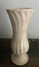 Vintage Haeger Ivory Swirl Vase