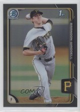 2015 Bowman Draft Chrome Asia Exclusive Black Refractor Brandon Waddell #77 g6p