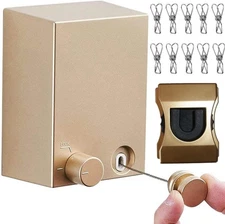 Retractable Clothesline Heavy Duty Stainless Steel 16ft Adjustable Dryer