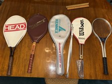 Lot Of 5 Tennis Rackets Wilson AMF Head Kennex