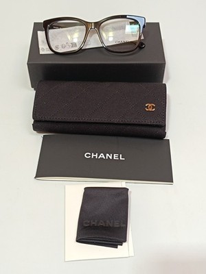 Chanel Brille 3392 c.501 53-17 Schwarz Brillenoptik Fassung Gestell Etui Neu OVP