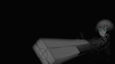 Anime selective coloring black background dark simple Custom Gaming Mat Desk