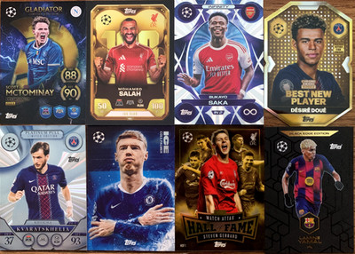 Topps Match Attax 2025/26 100 Club Black Chrome Limited Platinum Infinity Karten