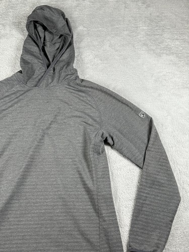 Kuhl Hoodie Mens Small Gray Lightweight Sun Raglan Performance Hike Outdoor - Picture 3 of 11