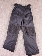 L. L. Bean Youth Snow Pants Size 12 Reinforced Knee and Behind Black