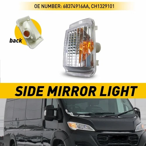 For 14-21 RAM PROMASTER 1500 2500 3500 RIGHT SIDE MIRROR TURN SIGNAL LIGHT USA