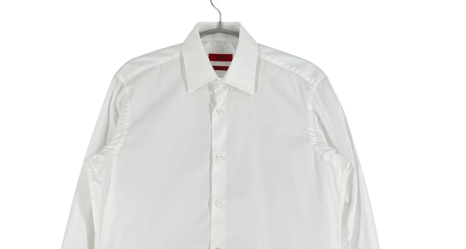 Hugo Boss Uomo C-Enzo Regular Fit Camicia Formale Taglia M - 38 - 15 - Immagine 3 di 4