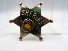 Vintage Souvenir of Nebraska Star Shape Sheriff's Badge 2.25 x 2.5 Inches