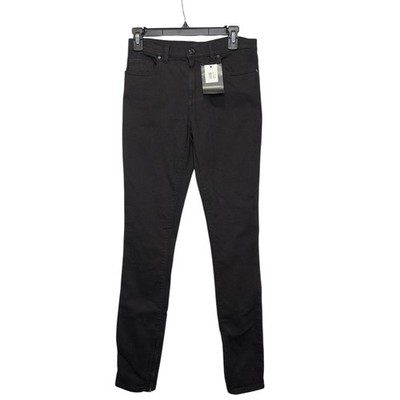 Tom Ford Black Skinny Leg Zipper Detail Jeans Women's Size 28 Made in Italy