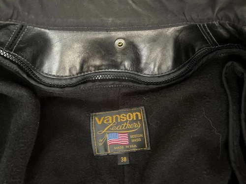 Vanson Leathers "House MD" Edition Motorcycle Jacket (Model BH Size 38) image 12