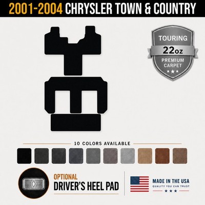 Avery Touring Front & Rear Floor Mats for 2001-2004 Chrysler Town & Country #1PM