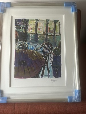 BOB DYLAN,   SIDEWALK CAFE  DRAWN BLANK SERIES PRINT 2018 SIGNED