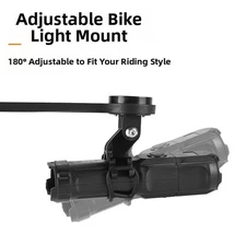 Bike Computer Mount for Road Bikes with Light Holder and Adapter Bases