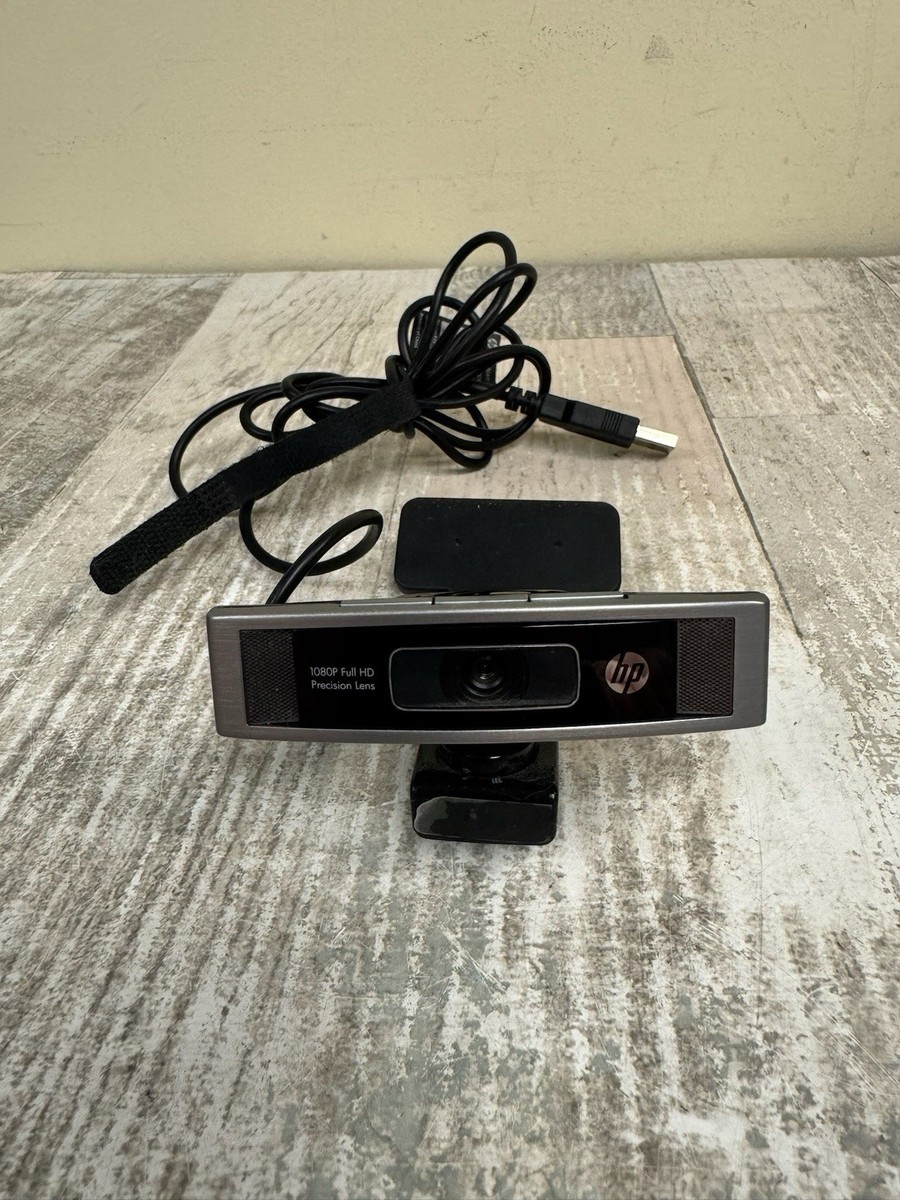 HP HD-5210 Web Cam 1080p Full HD Precision Lens Tested Excellent