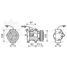 Kompressor Klimaanlage Klimakompressor für Toyota Hilux III Pick-up