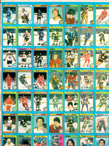 1979 OPC O-Pee-Chee Hockey Hoja sin cortar (132 tarjetas) ¡con Wayne Gretzky RC Novato!!