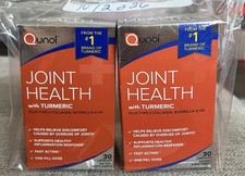 Qunol Joint Health Turmeric 2 Pack   30 Capsules ea.NEW Sealed Exp 10/26 Vitamin