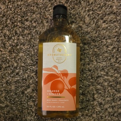 Bath & Body Works Aromatherapy Orange + Ginger Body Wash / Foam Bath 10 oz.