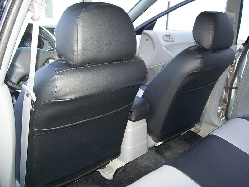 FUNDAS DE ASIENTO DELANTERAS PARA PONTIAC G6 2005-2007 IGGEE S. CUERO AJUSTE PERSONALIZADO 13 COLORES Foto 2 de 4